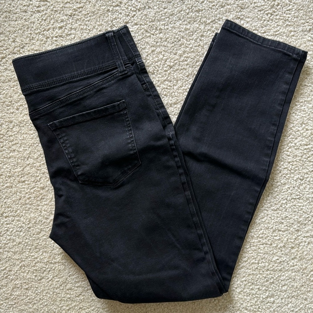 Nine West Slim Straight Leg Black Jeans